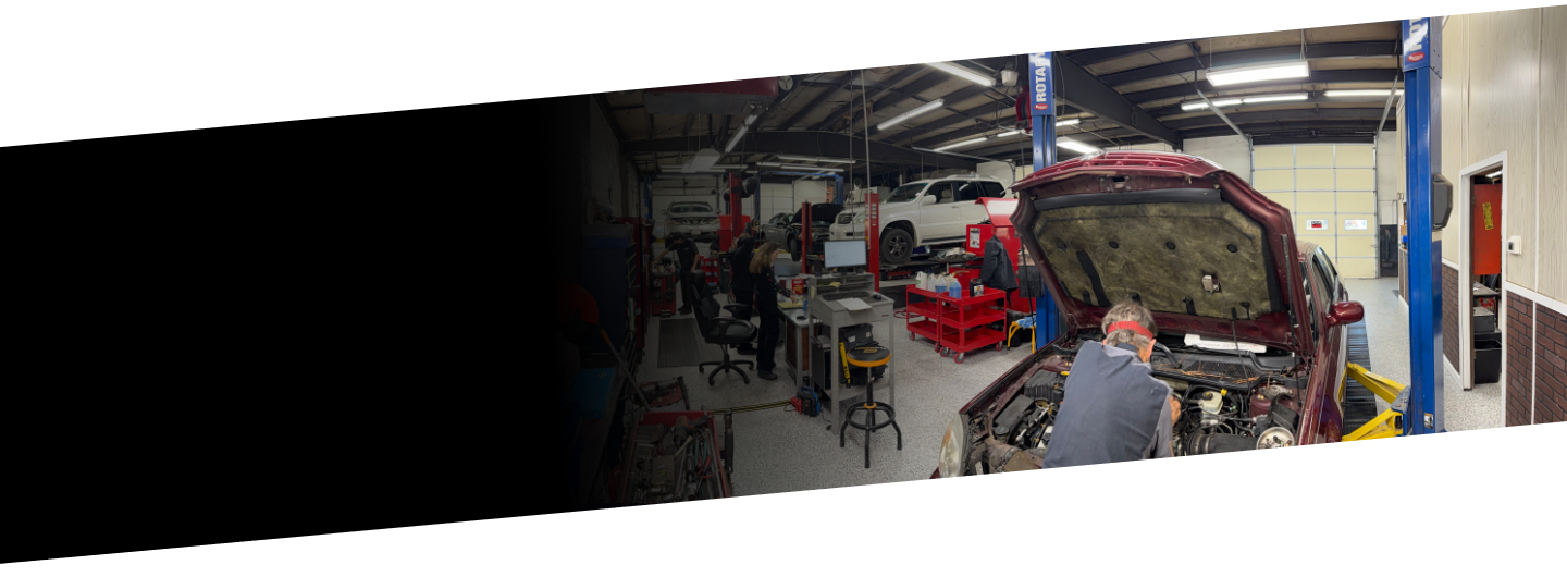 mechanic working on car